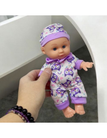 Пупс (16 cм) бузковий
