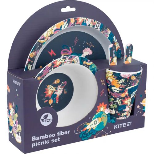 Набір посуду з бамбуку Space (5 предметів)