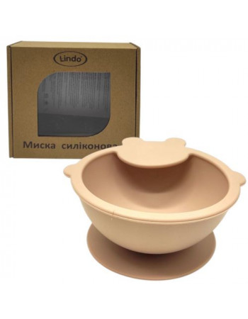 Мисочка силіконова (бежевий)