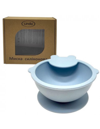 Мисочка силіконова (блакитний)