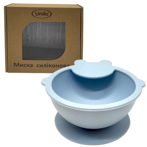 Мисочка силіконова (блакитний)