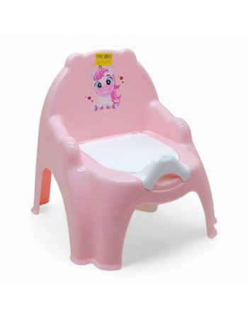 Горщик дитячий (рожевий з єдинорогом)