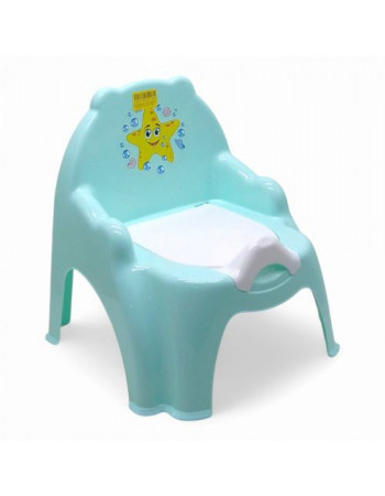 Горщик дитячий, (бірюзовий з зіркою)