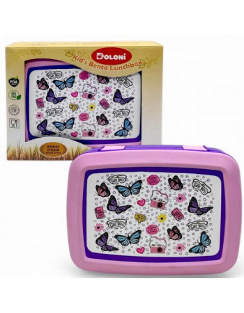 Ланч-бокс, біопластик, 3 секції (фіолетовий)