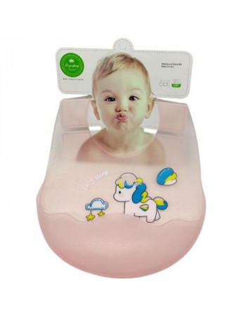 СИЛІКОНОВИЙ СЛЮНЯВЧИК (РОЖЕВИЙ) ПОНІ