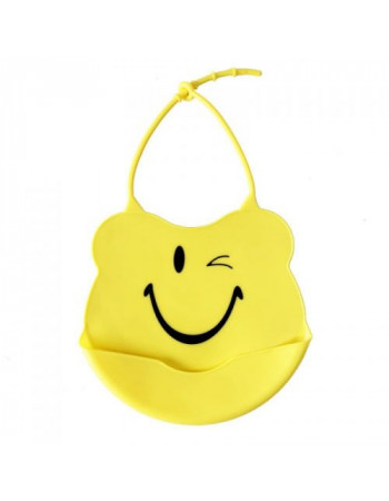 Слинявчик силіконовий, жовтий