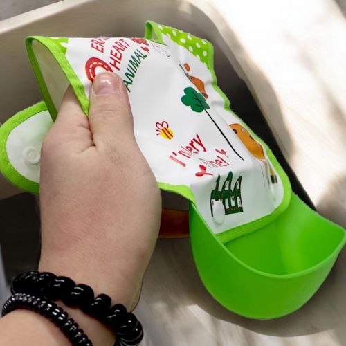 Слинявчик з кишенькою, синій