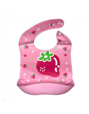 Слинявчик з кишенькою, рожевий