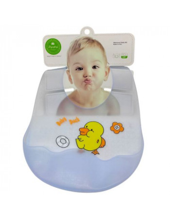 СИЛІКОНОВИЙ СЛЮНЯВЧИК (БЛАКИТНИЙ) КАЧЕЧКА