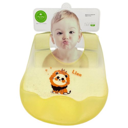 СИЛІКОНОВИЙ СЛЮНЯВЧИК (ЖОВТИЙ) ЛЕВ