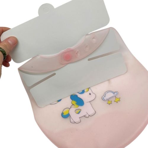 СИЛІКОНОВИЙ СЛЮНЯВЧИК (БЛАКИТНИЙ) КАЧЕЧКА