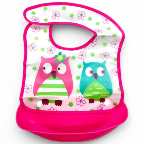 Слинявчик з кишенькою, рожевий