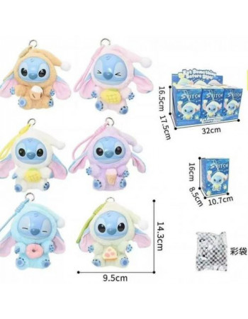 Стіч, мʼяка  іграшка-брелок (16 см) мікс видів