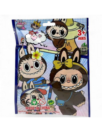 Іграшка-сюрприз (Лабубу 10 см брелок+ 3 картки), мікс видів