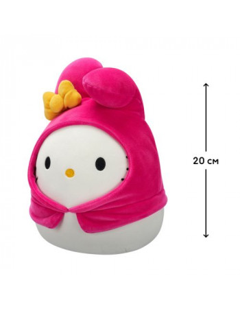 М'яка іграшка Squishmallows - Хелоу Кітті в образі Моя Мелоді (20 cm)