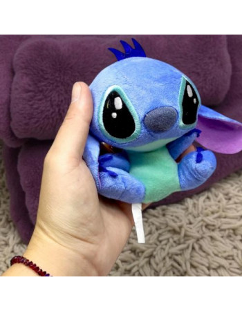 Мʼяка іграшка Стіч сидячий 15 см, синій