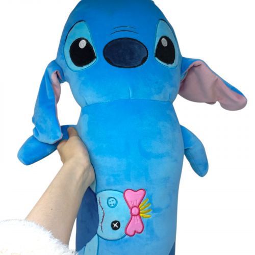 Обіймашка синя стіч 80 см