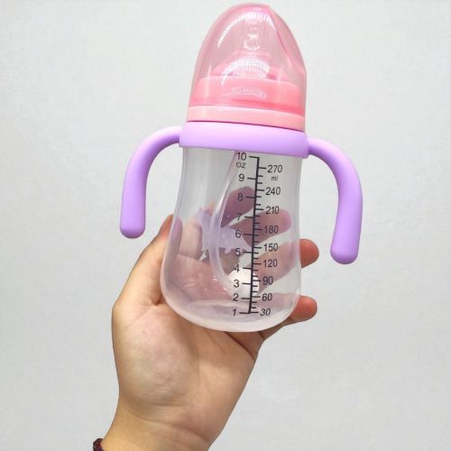 Дитяча пляшечка з грузиком 270 мл.(СОВЕНЯ РОЖЕВЕ)