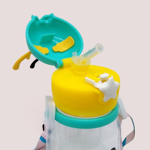 Поїлка-непроливайка пляшечка (пластик) 550 мл (блакитний)