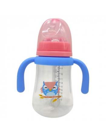 Дитяча пляшечка з грузиком 270 мл.(СОВЕНЯ БЛАКИТНЕ)