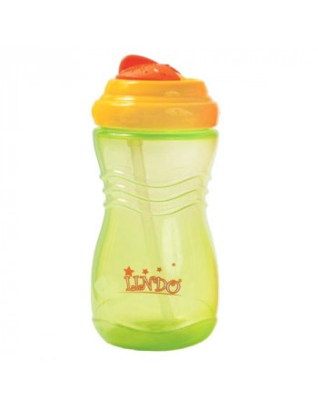 Пляшка-непроливайка з соломинкою 415 мл, від 9 міс (салатовий)