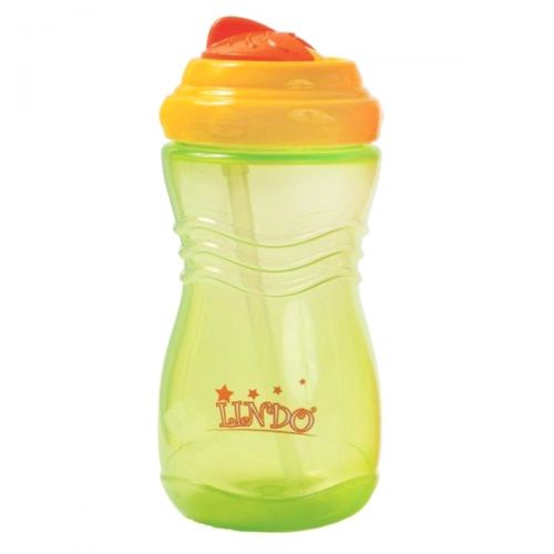 Пляшка-непроливайка з соломинкою 415 мл, від 9 міс (салатовий)