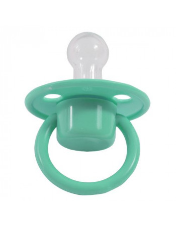 Пустушка силіконова, м'ятна, 6-12 міс