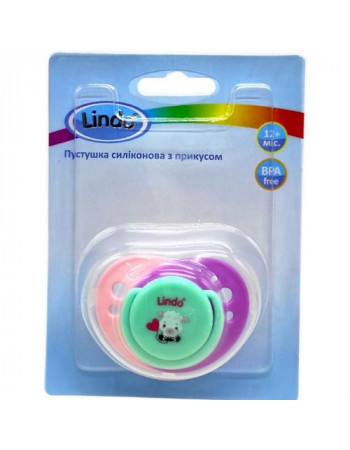 Пустушка силіконова, від 1 року, баранчик