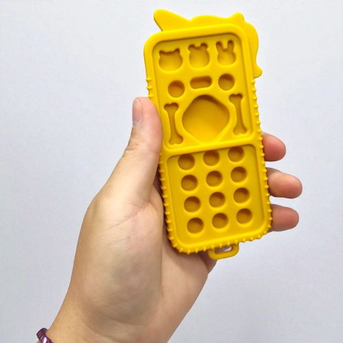 Силіконовий прорізувач пульт Єдиноріг (ЖОВТИЙ)