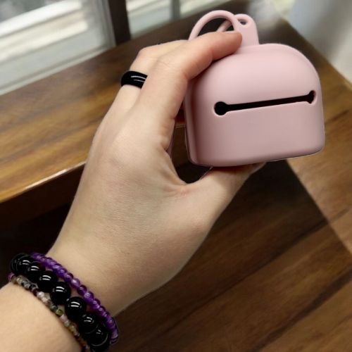 Контейнер для зберігання пустушки, силіконовий (жовтий)