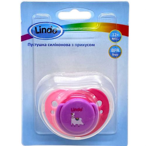 Пустушка силіконова, від 1 року, лама