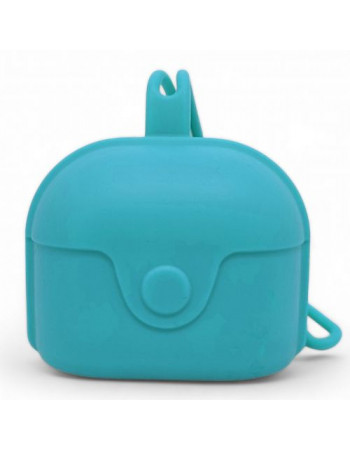 Контейнер для зберігання пустушки, силіконовий (блакитний)