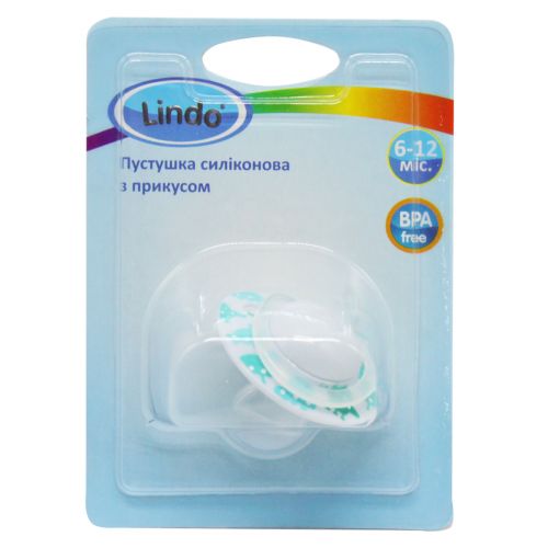 LI 407/6-12 Пустушка силіконова з прикусом (від 6 до 12міс)