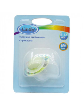 LI 407/6-12 Пустушка силіконова з прикусом (від 6 до 12міс)
