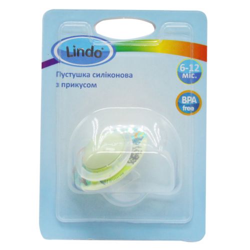LI 407/6-12 Пустушка силіконова з прикусом (від 6 до 12міс)