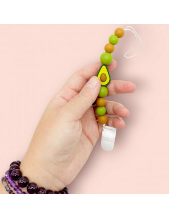 Силіконовий ланцюжок для пустушки АВОКАДО