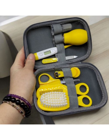 Гігієнічний набір в футлярі, жовтий