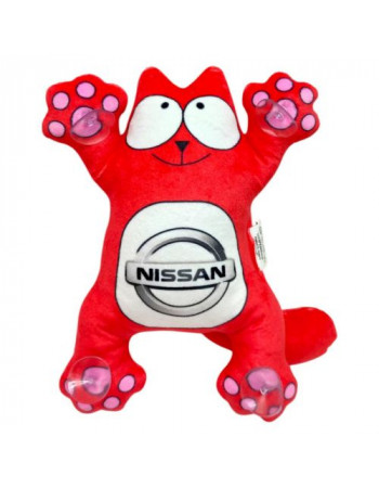 Котик Саймон на присосках 24 см NISSAN (ЧЕРВОНИЙ)