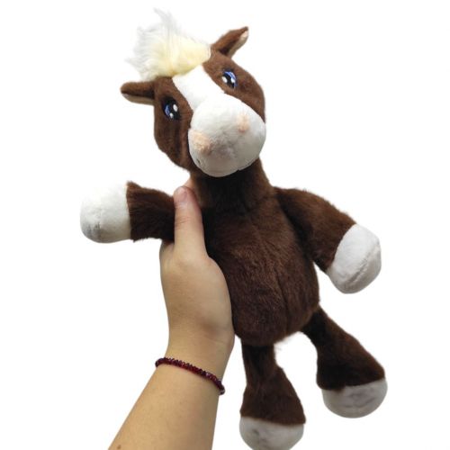 М'яка іграшка конячка, 28 см (КОРИЧНЕВА)