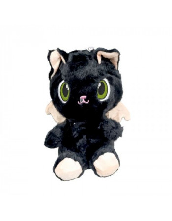 Котик з крилами 25 см (ЧОРНИЙ)