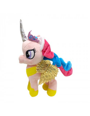 Мʼяка іграшка поні алікорн рожева 33 см