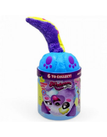 М’яка іграшка MISFITTENS W4 – КОТИК У БАНЦІ (блакитний)