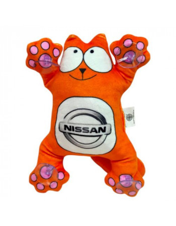 Котик Саймон на присосках 24 см NISSAN (ПОМАРАНЧЕВИЙ)