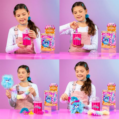 Мʼяка іграшка-сюрприз Cotton Candykins W2 – Пухнастий улюбленець (помаранчевий)