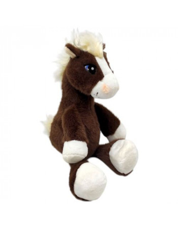М'яка іграшка конячка, 28 см (КОРИЧНЕВА)