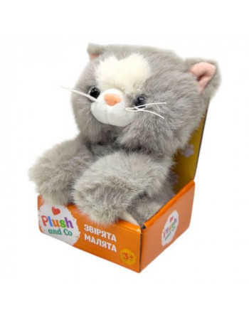 Мʼяка іграшка КОТИК (СІРИЙ)