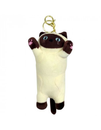 Брелок кіт батон 17см (СІАМСЬКИЙ)