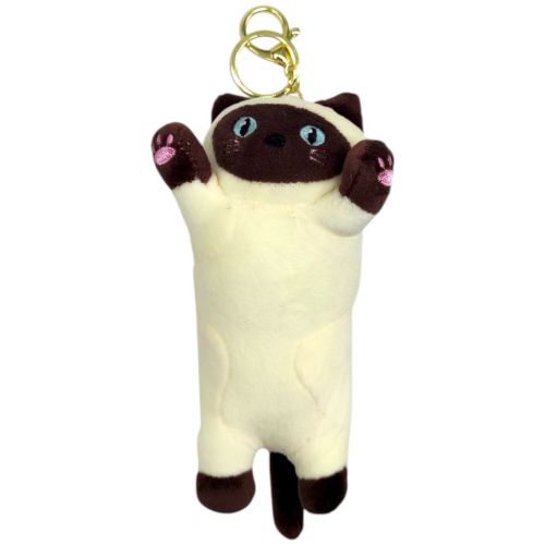 Брелок кіт батон 17см (СІАМСЬКИЙ)