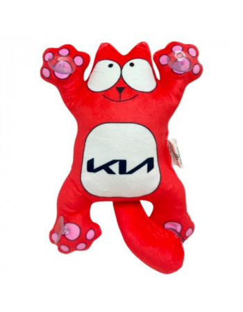 Котик Саймон на присосках 24 см KIA (ЧЕРВОНИЙ)