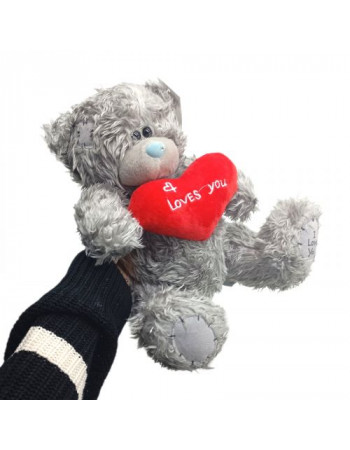 М'яка іграшка “Ведмедик”, висота 30 см (СІРИЙ)